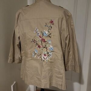 EUC NY Collection Woman Safari Style Jacket 3X